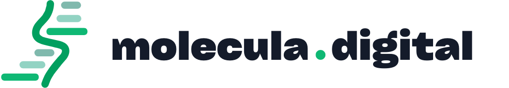 Logo molecula digital